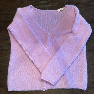 Sezane Barry Cardigan Lilas - Size XS